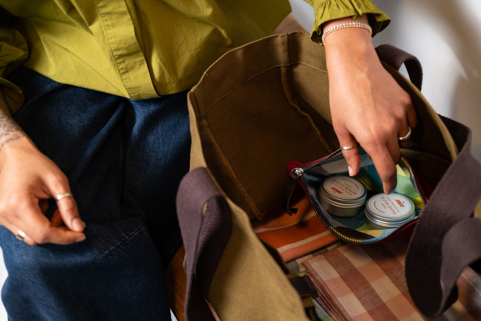 The full range of natural soaps, balms, ceramics and textiles from Skunk Goods Trading