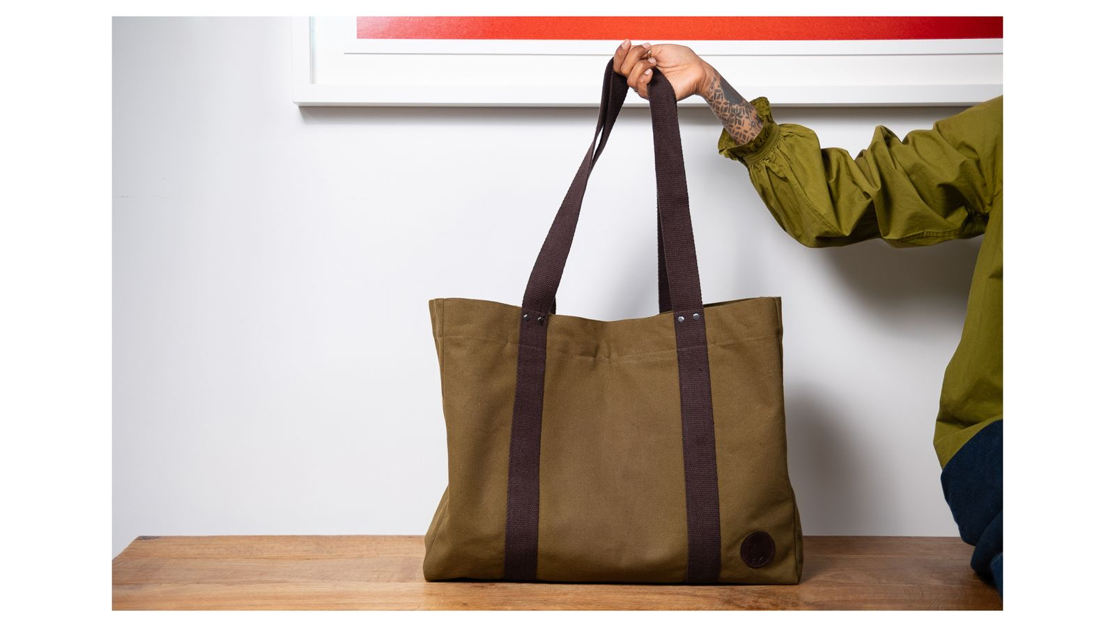 Oversized Canvas Tote Bag - Skunk Goods Trading