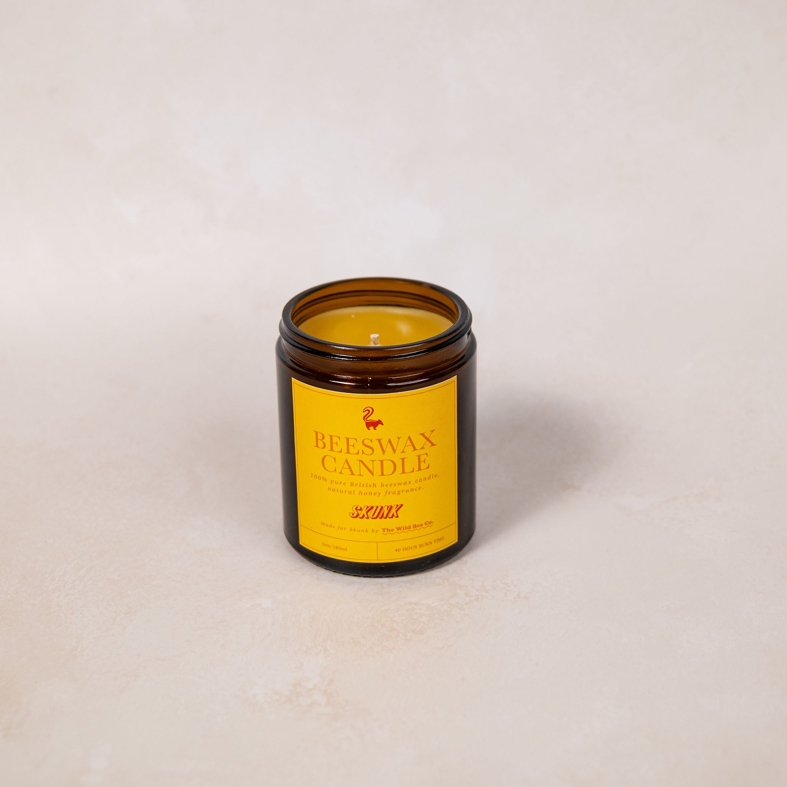100% Pure British Beeswax Candle by Skunk Goods Trading