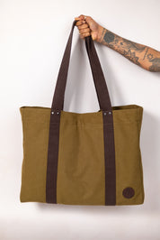 Oversized canvas tote