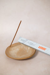 Hand rolled incense and ceramic holder