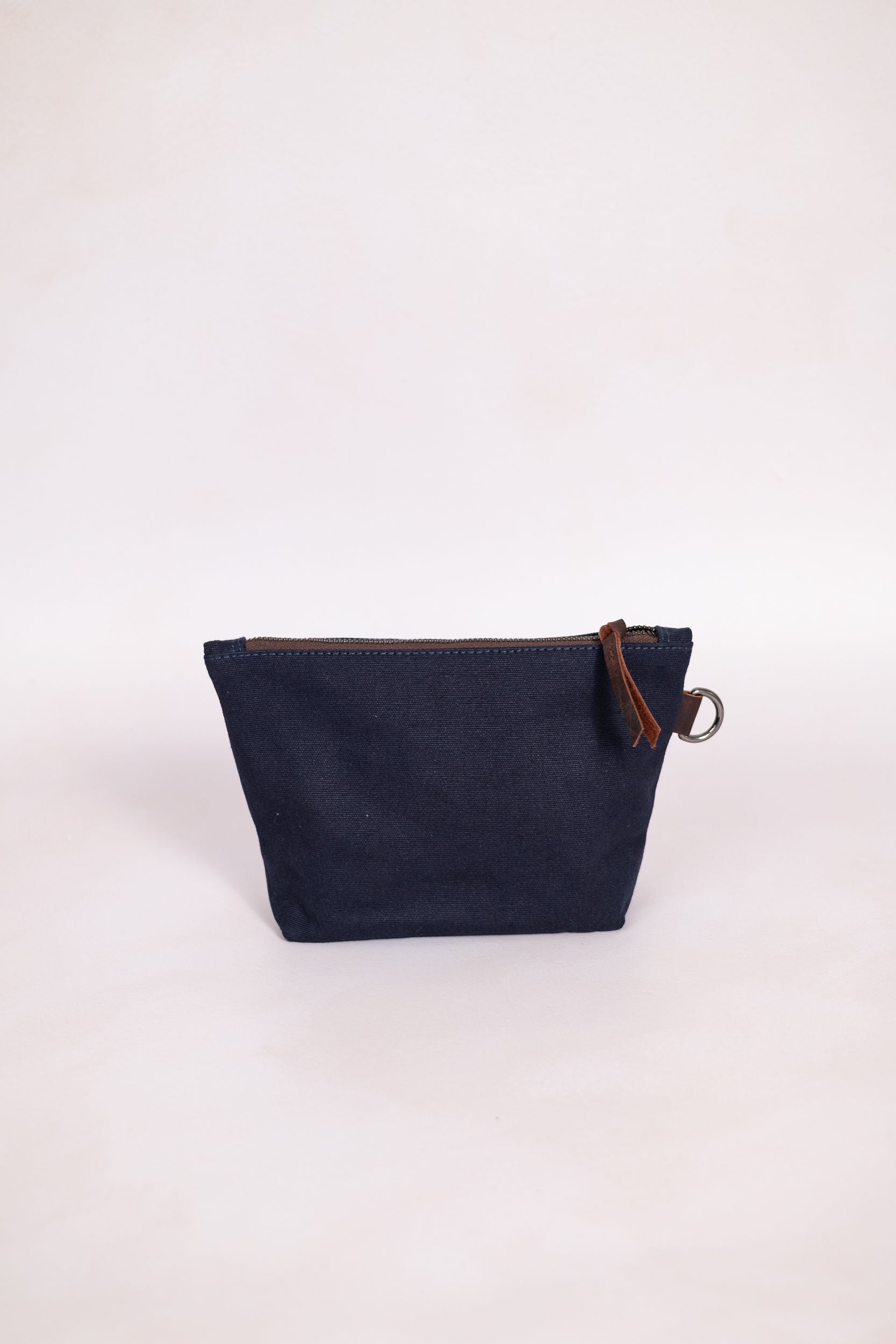 Navy canvas pouch
