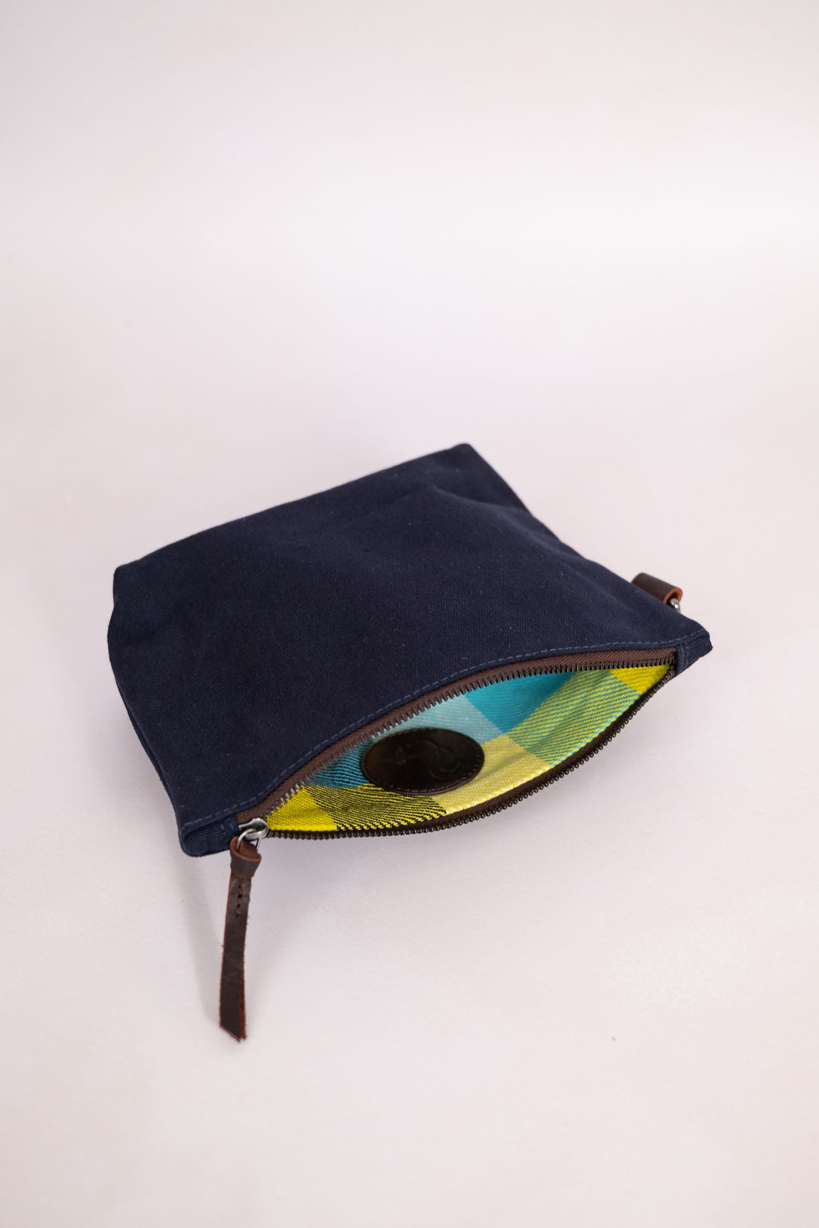 Navy canvas pouch