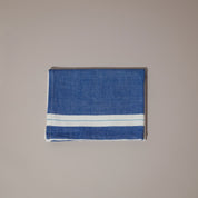 Blue and white tea towel