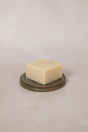 Green ceramic soap dish