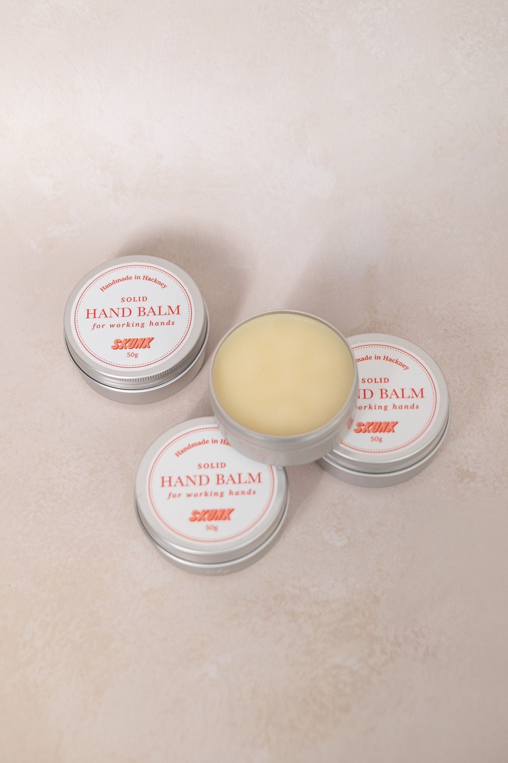 Solid hand balm