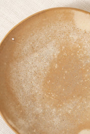 Beige ceramic incense holder