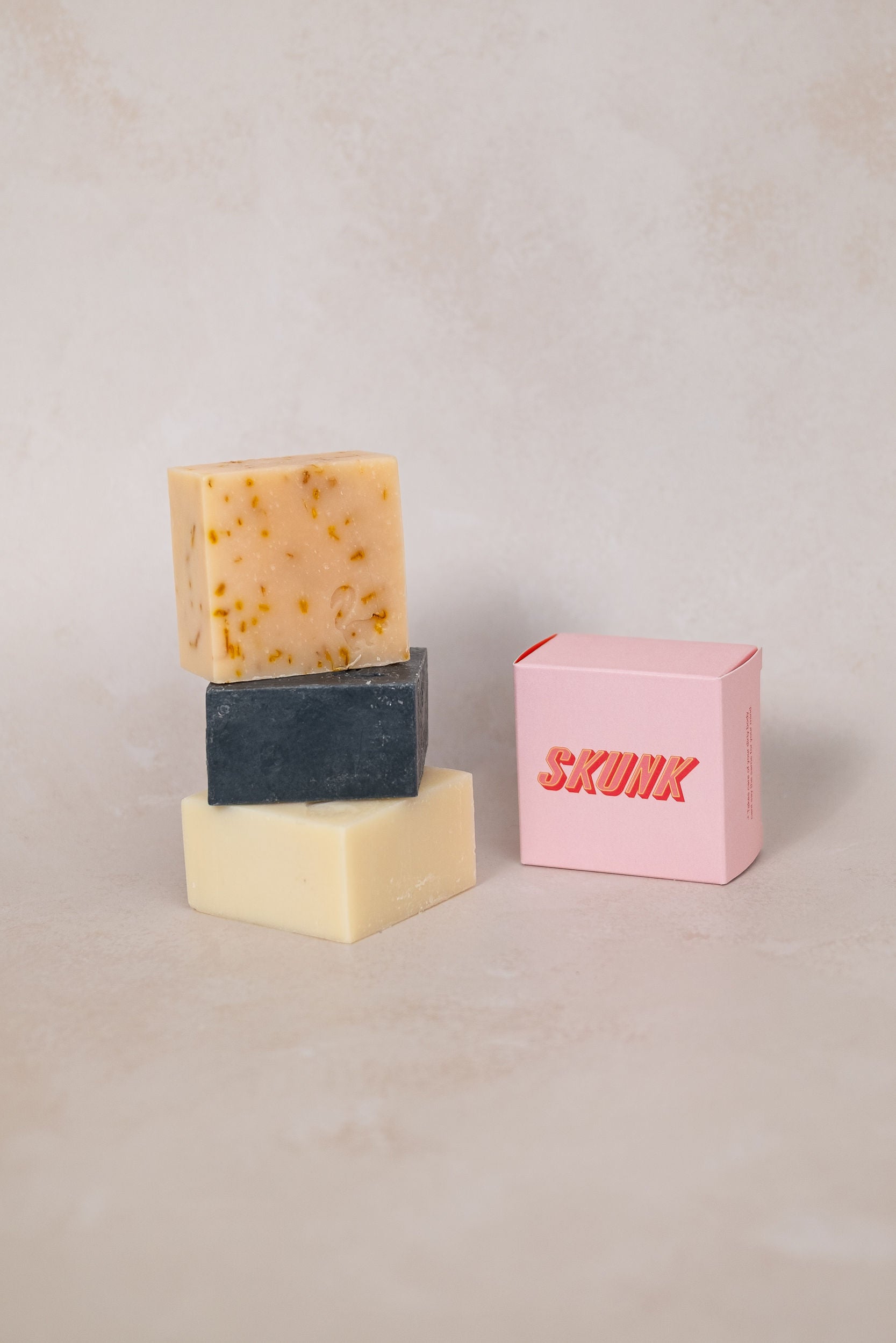 All four soap bars
